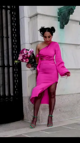 Shop @silkmaison_official 💗 [ use code  nuria25 ] 25% off #hotpinkdress #silkmaison #welcometosilkland #silkdress #springstyleinspo #fupシ