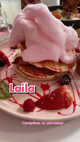 Turns out candyfloss, bacon and pancakes go 🥞🤪😋 #edinburgh #lailaedinburgh #tiktokfoodie #Foodie #FoodTok #pink #edinburghfoodie #food #pancakes #brunch