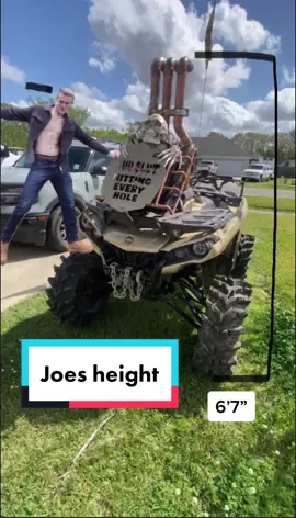 Y’all tag him in the comments 😂 we all know @Joe Bartolozzi #joebartolozzi #height #canam #canamoutlander #coppercanam #copper #copperpipe #atv #fourwheeler #viral #fyp #foryou #joe