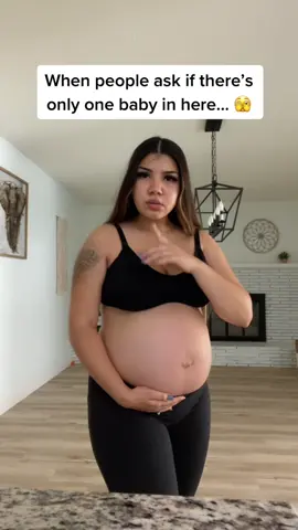 I know the bump is huge but please 😭 #MomsofTikTok