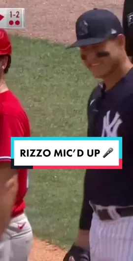 Anthony Rizzo, 1st baseman & security guard 😂🎤 #micdup #rizzo #yankees #MLB #baseball #funny #foryou #fyp #anthonyrizzo