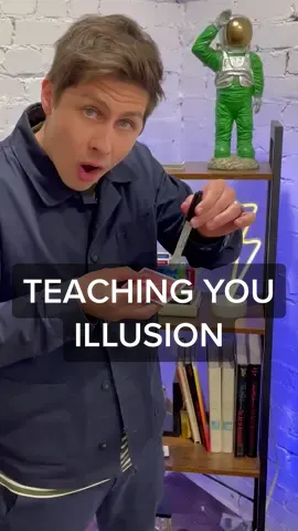 Teaching you a NEW illusion 👀 #illusion #magic #trick #fyp