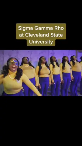 Check out our page for more Black sorority videos! 💙💛 📷: @jay.lackey #SigmaGammaRho #Cleveland #Ohio #clevelandstate #clevelandstateuniversity #SGRho #sgrho1922