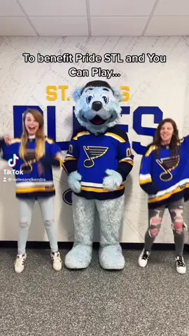 Blessed with awesome - and fuzzy! - supporters 🏳️‍🌈❤️ Find the info on the @St. Louis Blues Facebook page! #fyp #foryou #hockey #transition #BigComfy @LouieSTLBlues