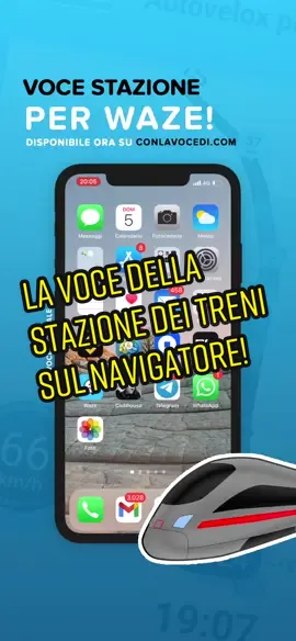 Installala sul tuo smartphone e naviga con Waze!  🚉 la trovi su www.conlavocedi.com #waze #vocenavigatore #trenitalia #voceufficiale #italotreno #treno #stazione #videodivertenti