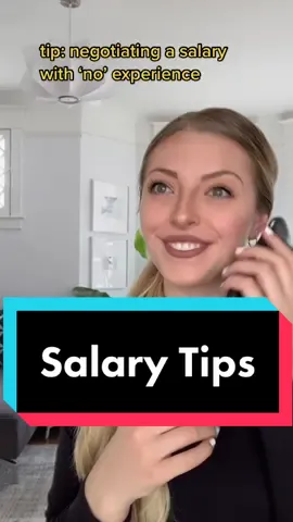 Negotiating salary with ‘no’ experience 💰💸 #MoneyToks #PersonalFinance  #SalaryNegotiation #NegotiateSalary #SalaryTips #StartingSalary #SalaryRange #NewGrad #Salary #HowToNegotiate