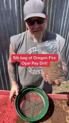 5lb bag of Oregon Fire Opal Pay Dirt! #fyp #DIY #educational #crystals #rocktok #Geology #treasurehunt #fireopal #paydirt #Lapidary #rockhound