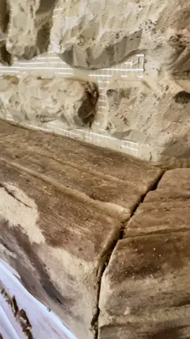 ‼️WOOD PROCESS‼️ #verticalconcrete #concrete #artificialrock #wood #fireplace #art