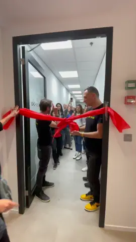 New floor opening ceremony ✂️🎀 #newoffice #newopening #office #officelife #newofficefloor #worklife #work