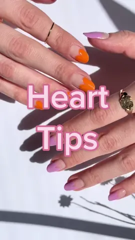 I just love this mani, especially with these colors 🧡💜. #diymanicure #naturalnails #nailinspo