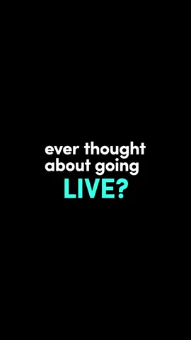 Ever thought about Going LIVE! It's easier than you think! #TopTips