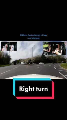 @_milliegriffiths  aim to be on the left, as you pass the penultimate exit #roundabout #driving #lesson #howto #turnright #penultimate #signal