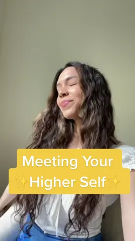 POV Meeting your Higher Self for the first time… ☺️💛✨ #spiritualtiktok #spirituality #believeinyourself #astraltravel #higherself #higherselfawareness #meditation