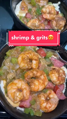 easy shrimp & grits, leave any questions in the comments!😋#cooking#brunch#breakfast#shrimp#grits#ScreamItOut#TurboTaxAndRelax#ByeByeSundayBlues#fyp#foryou#follow