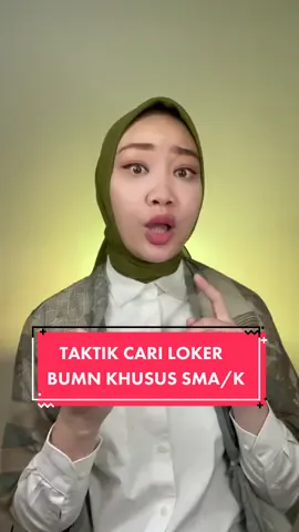 Reply to @vmuliana  yang nanya loker BUMN buat SMA/SMK, nihhh cara nyarinya!! #lowongankerja #BUMN #tipskerjavina #serunyaramadan