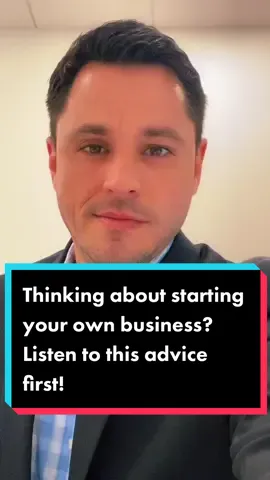 Thinking about starting your own business? Listen to this advice first!  #corporate #SmallBusiness #business #onlinebusiness #fyp