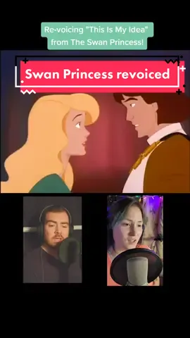 Yall, this was so much fun to do with my fellow voice actors! I'm Odette, @robjharrower as King William, Rigby as young Derek, Blair as Queen Uberta, @whoisalexmitts as Bromley, @therealjakemva as older Derek. #voiceactor #voiceover #animation #theswanprincess #song