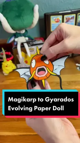 I am low-key a Pokémon stan 😍 #pokemon #magikarp #paperdoll #papercraft #gyarados