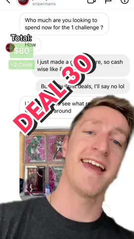 $1 Sports Card Challenge Deal 30 🤝 #sportscards #cards #tradingcards #sportscardchallenge #cardtok #kingofthekardschallenge