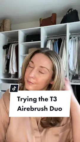GRWM using the @T3 Micro Airebrush Duo! Took my hair from damp natural curls to a smooth and straight blowout! Currently 20% off - link in bio! #grwm #grwmhair #t3hair #hairtool #hairtoolstutorial #hairtok #t3airebrushduo