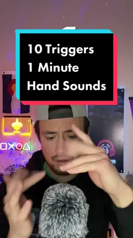 10 Triggers 1 Minute Hand 🖐 Sounds ASMR! ‼️🥲 Ending kinda true tho… haha #handsoundsasmr