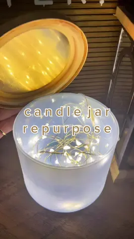another candle repurpose coming at ya 🤍 #candletok #repurpose #candlejarhack #candlehack #candle #asmr #fyp #foryou