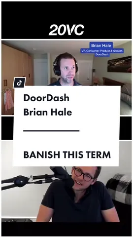 BANISH THIS TERM! #BrianHale from #DoorDash on #20VC with #HarryStebbings. #growthhacks #tiktokgrowth #garyvee #growthmarketing #marketingstudent #brandmarketing #marketing101 #venturecapital #vctok