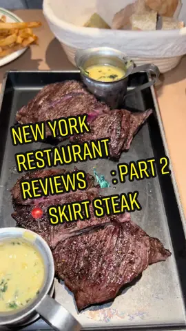 NEW YORK RESTAURANT REVIEWS: part 2 📍Skirt Steak #nyc #skirtsteak #nycfood #foodreview #fyp #CatOnALeash