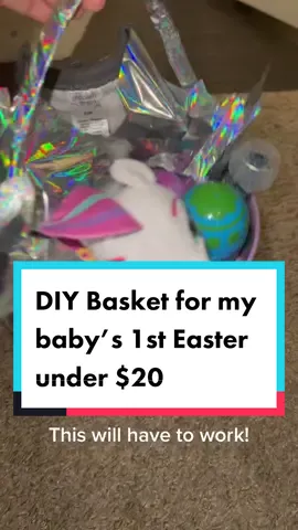 DIY Gurus hold your comments 😂 I’m not crafty but anything to make my baby feel special under $20 🤍 #takeaNAIRbreak #DIY #firsteaster