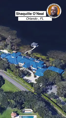 Shaquille O'Neal Former Gigantic $18,5 Million Mansion in Orlando #RealEstate #Shaq #NBA #Athletes #Superstar #Basketball #Mansion #FL