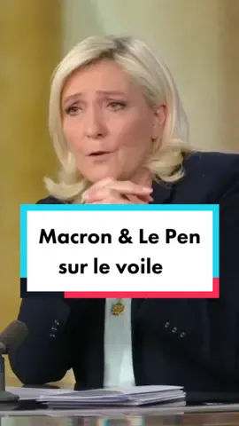 Macron et Le Pen : désaccord sur le voile
