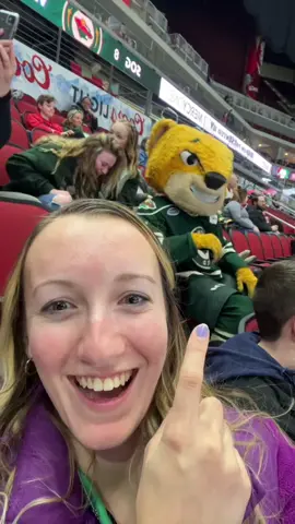 My first hockey game. I’d go again 😂 #iowawild #hockey