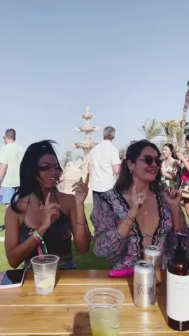 “hey girl wanna go to #Coachella tomorrow?” @camillehyde #desertvibes #coachellaoutfit #fyp