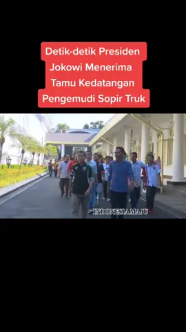 Presiden Jokowi bertemu para sopir truk di istana negara