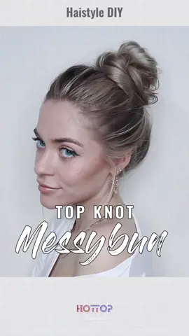 #hairstyle #hairtutorial #hairinspo #messybun #topknot #fyoupage #fypシ #usa #uk #euro #hottopstyle