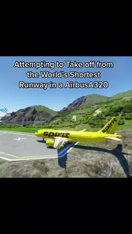 Taking off From Saba in a AirbusA320 #microsoftflightsimulator2020 #aviation #saba #flightsimulator #fyp