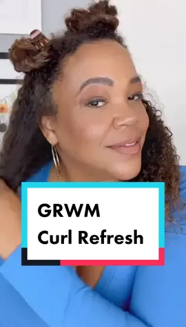 GRWM Curl Refresh with @eSalon Custom Hair Color #ad #esalon #curls #curlyhair #curlyhairroutine
