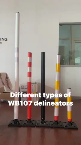 Flexible Parking Delineator Strong Spring Based Bollards #springback #delineator #bollards #warningpost #roadconstruction #reflective