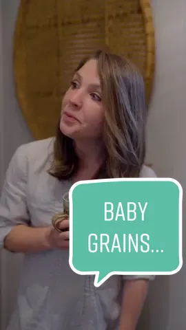 What was your child’s first solid food? #crunchymom #babyfood #solidfood #grains #babyledweaning