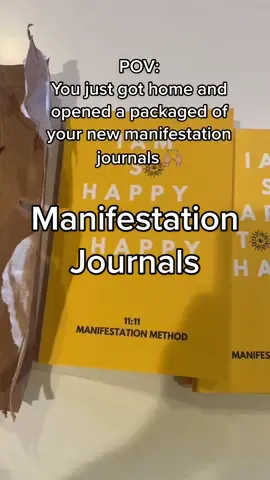 Best feeling is getting a brand new one to start writing in🥰 #manifestationjournal #manifestationmindset #lawofattraction #manifeststiontips