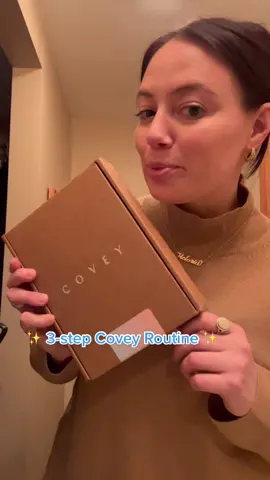 efficient & effective ✨👏🏻 #coveyskin @Covey 🤍 #skincareroutine #skincare #grwmroutine