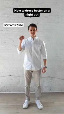 How to dress better on a night out this spring in 3 steps. #mensfashion #TikTokFashion #beforeandafter #tipsandtricks