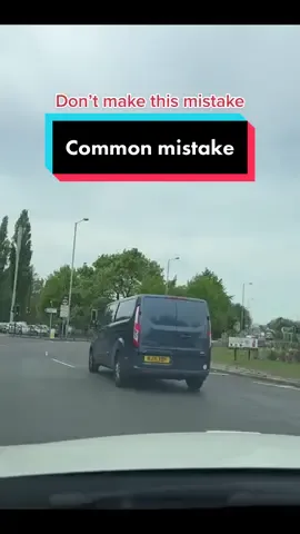 This is a common mistake learners make #driving #roundabout #mirrors #overtaking #lane #hazard #fy