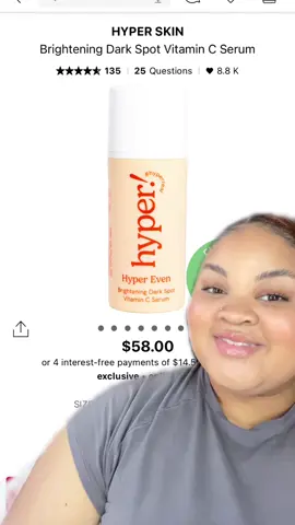 We LIVE for her !!!! #vitamincserum #bestvitamincserum #hyperskin #skincarerecommendations #skincaretok #skincare #vitaminc #goodforallskintypes #estheticianrecommendation