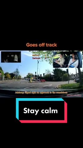 Always stay calm and continue driving safe #driving #test #nerves #roundabout