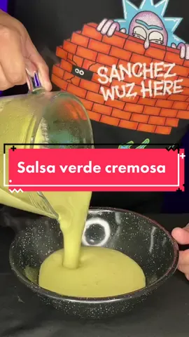 Salsa verde cremosa #salsapicante #salsa #cocinamexicana #saborestiktok #cocinatiktok #cocinafacil #recetafacil
