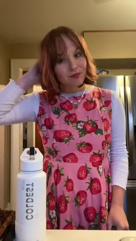 i love this dress @thecoldestwater shop the coldest summer. use code “HOT” for 10% off at coldest.com #ad#coldest#fitcheck#strawberry#strawberryshortcake