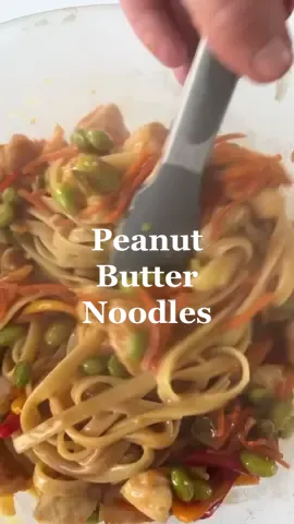 Noodles+Peanut butter. #peanutbutternoodles #stirfry #cooktok #cookdinnerwithme