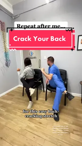 My back cracking lovers, here’s an easy way to promote back cracking. You may here a POP 😫 #backcrack #backpainrelief #NYCchiro #GetAdjustedNow #LearnOnTikTok