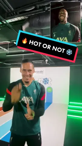 HOT SHOTS 🔥🤣 Virg, Ibou and Bobby decide whether topics are H🔥T or N❄️T  #Wasabi #LFC #Liverpool #fyp #foryoupage